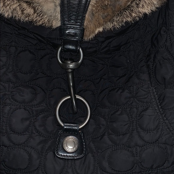 Coach purse with faux fur - Picture 2 of 2